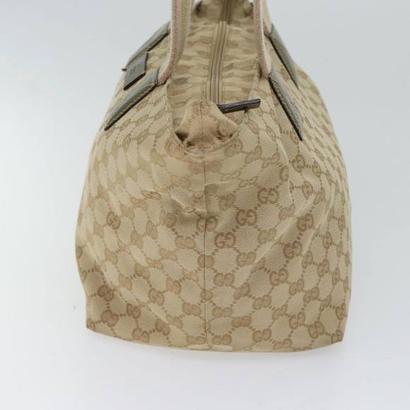 GUCCI GG Canvas Sherry Line Hand Bag Beige Pink gold 131230 Auth 72030 - Picture 3 of 16